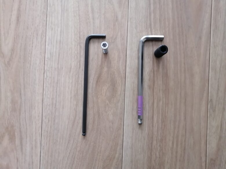 ウエイトボルトのサイズを表す画像